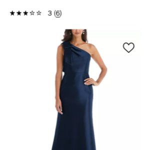 Elegant One-Shoulder Alfred Sung Gown